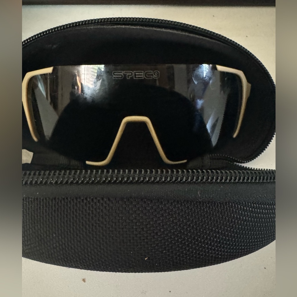 Mountain bike sun glasses.